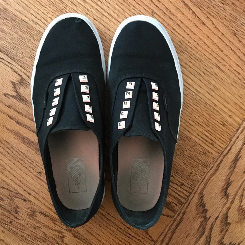 Vans Authentic Gore gold/pink/white studded